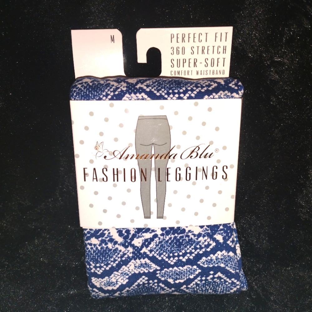 Amanda Blu Patterned Fashion Leggings Medium